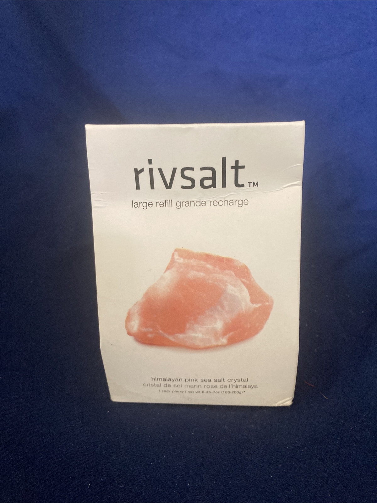 Rivsalt Refill Large Refill Himalayan Pink Sea Salt Crystal 6.35 Oz /7 Oz Sealed
