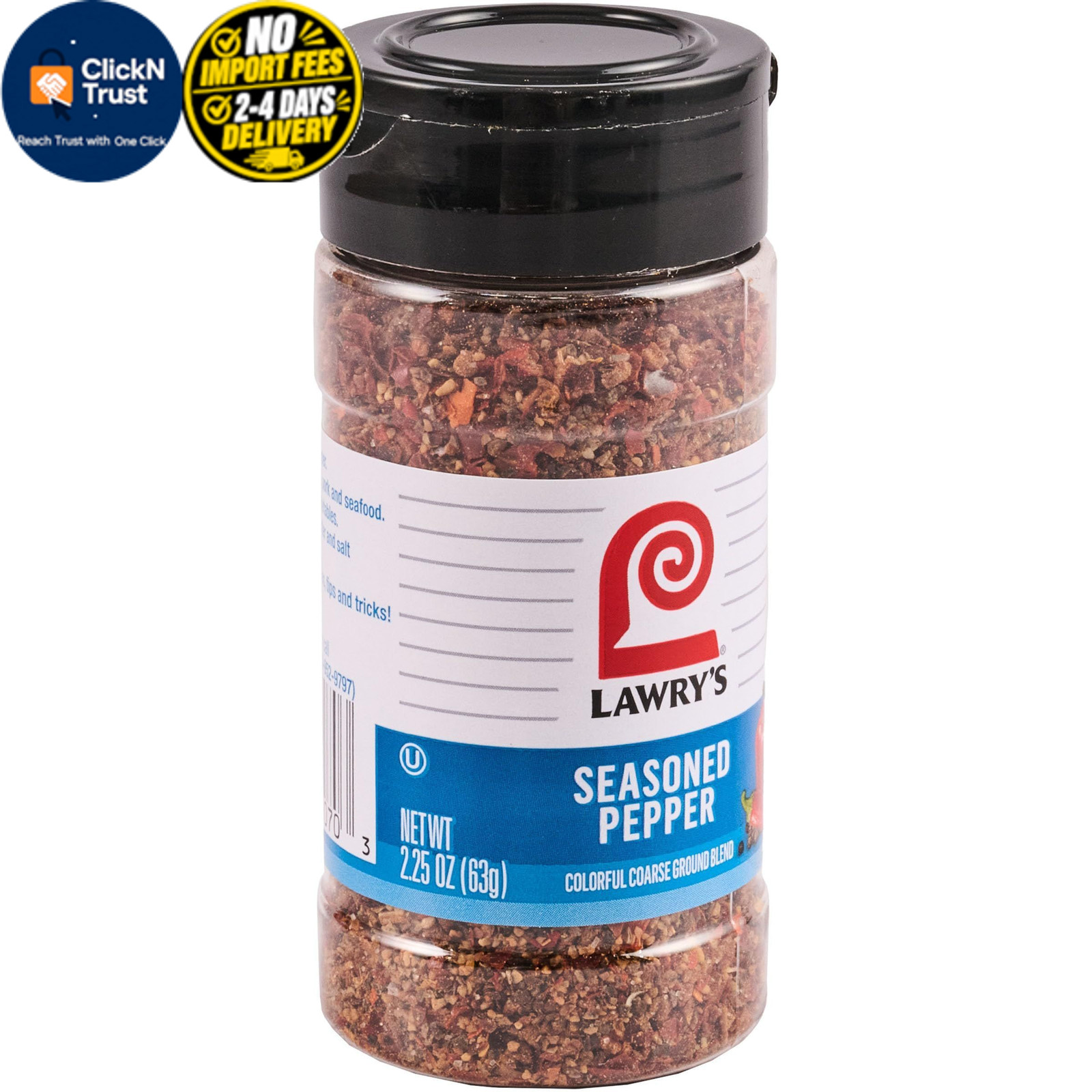 Lawry’s Seasoned Pepper, 2.25 oz 2.2 Ounce (Pack of 1)