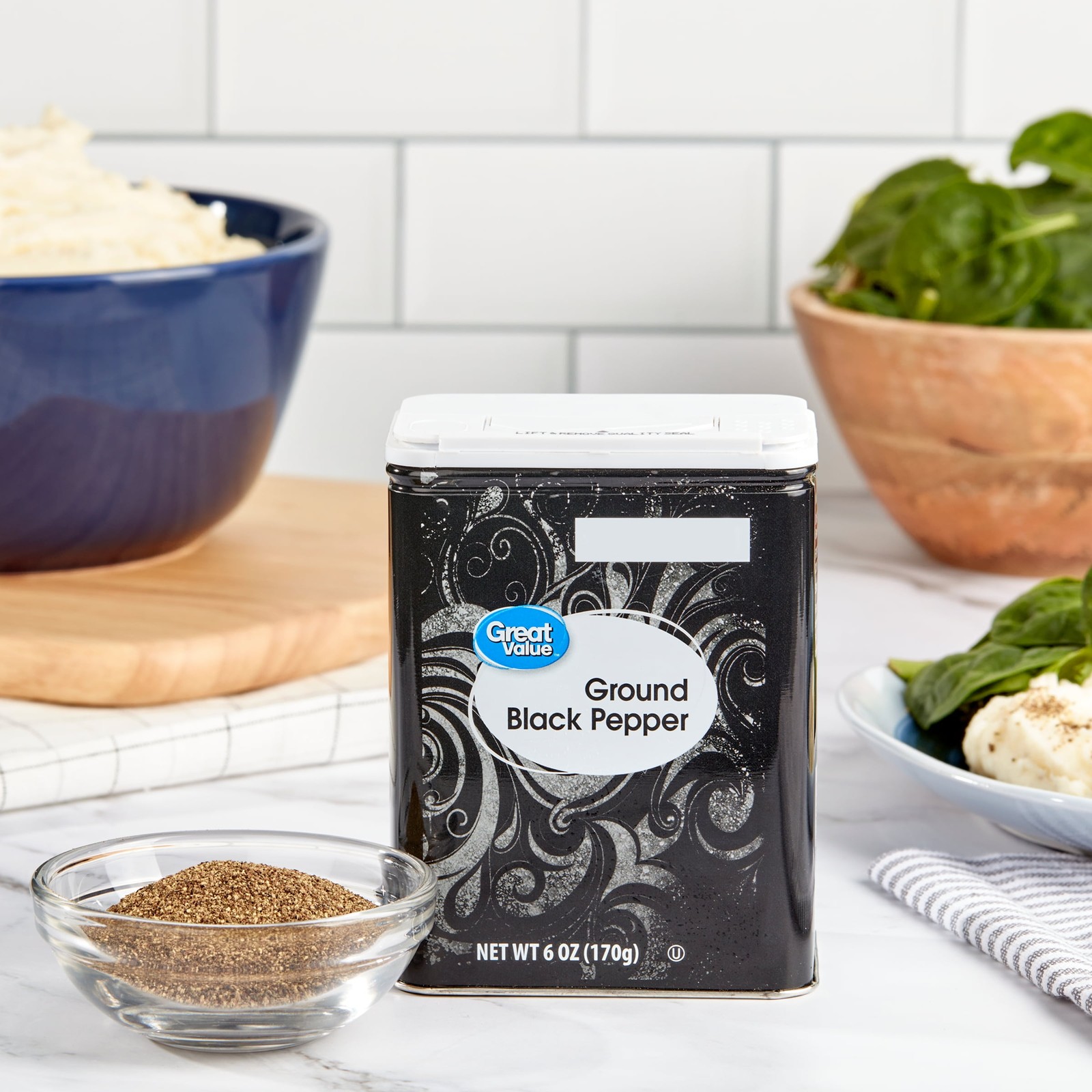 Great Value Ground Black Pepper, 6 oz,NEW PRODUCT EXPLOSION,NEW PRODUCT IDEAS