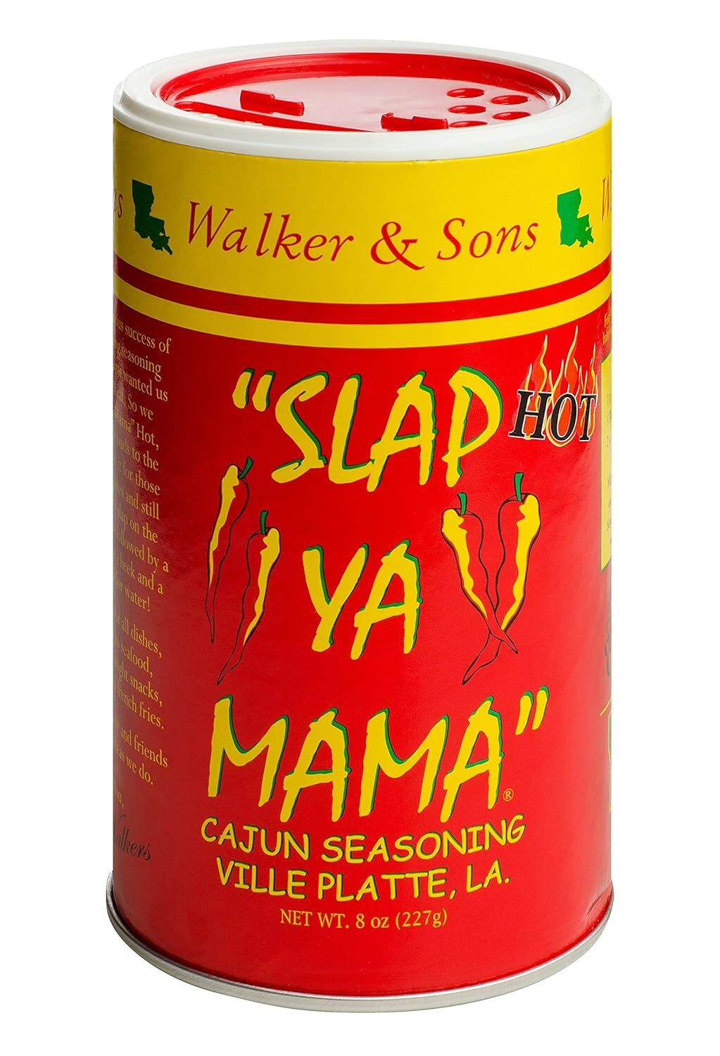 Slap Ya Mama Cajun Seasoning Hot Blend 8 Ounce Authentic Louisiana Flavor