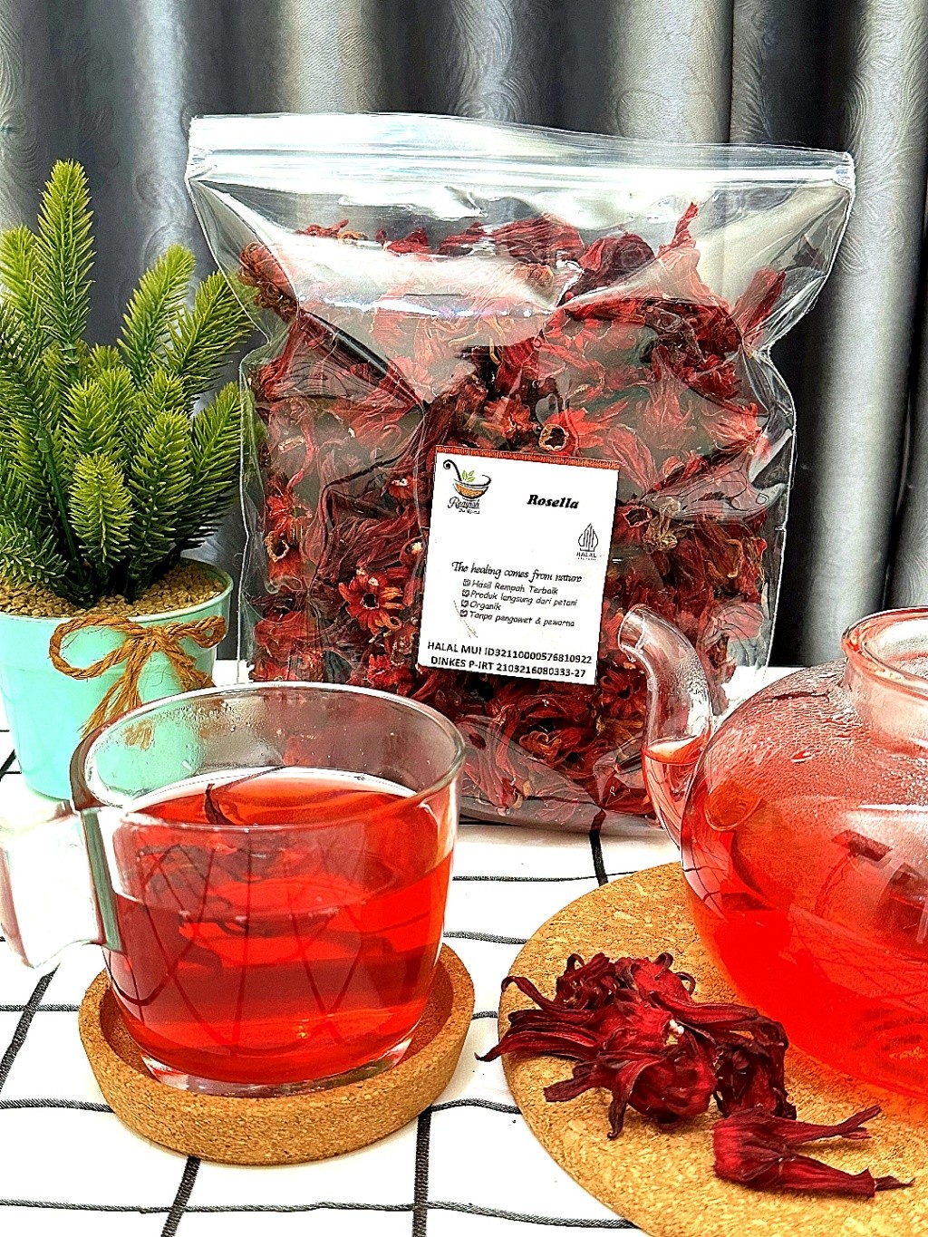 Dried Rosella Flower 50g Hibiscus Calyx Tea Ingredient | Aroma Ritual