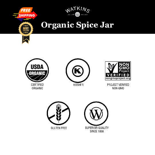 Watkins Gourmet Organic Spice Jar, Whole Cloves, Non-GMO, 1.5 Oz, As Shown