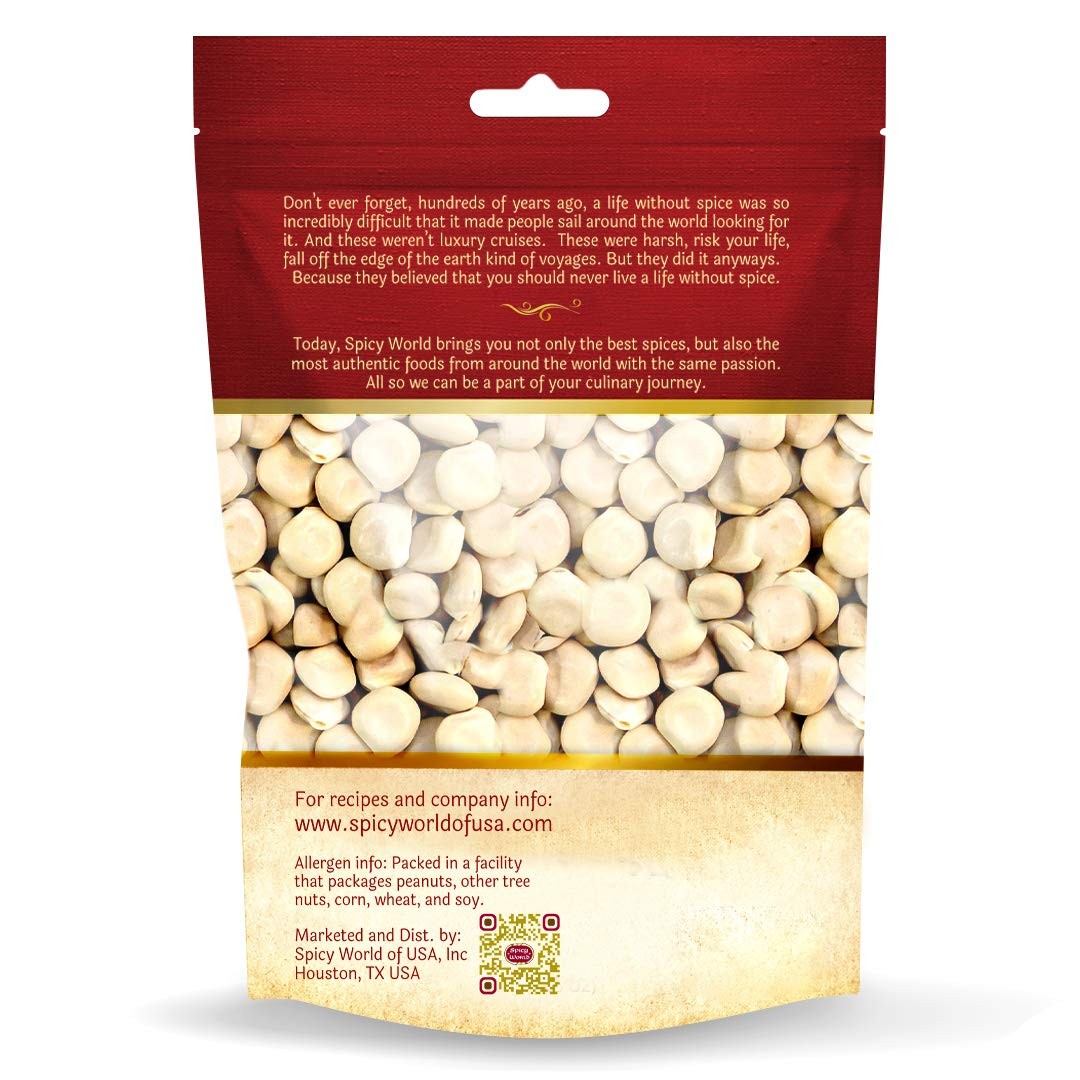 Spicy World Lupini Beans Dry Large 2 Pound Bulk Bag 32 Ounce (Pack of 1)