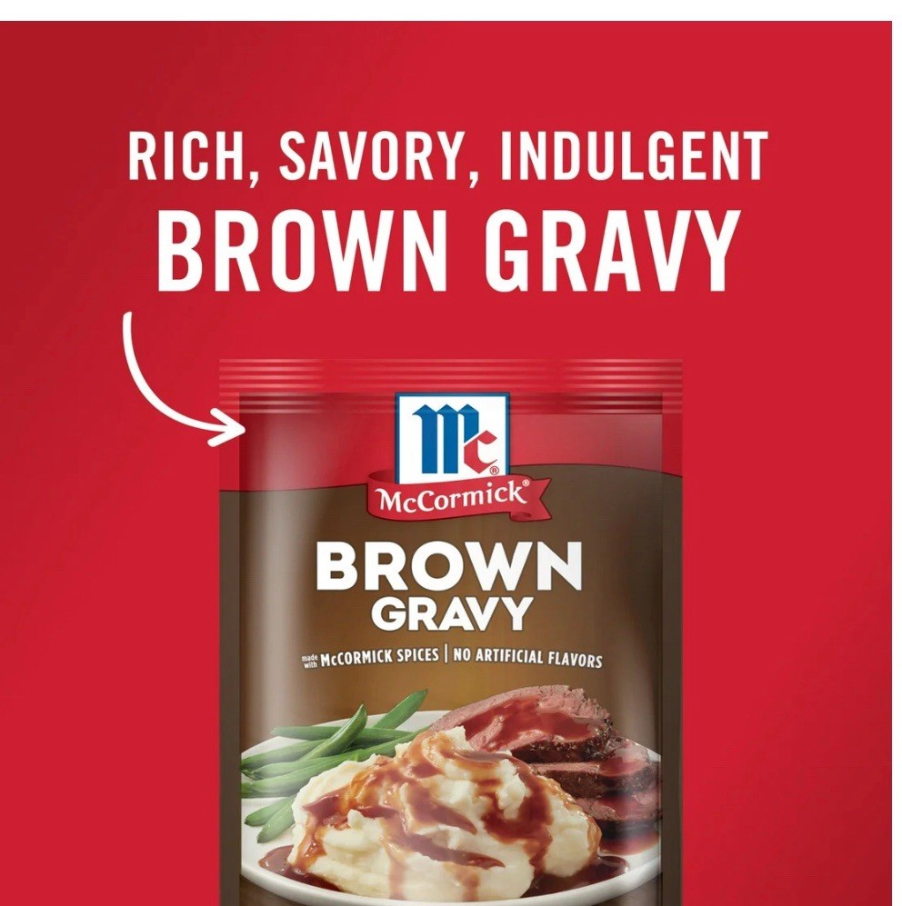 McCormick 5 Minute Brown Gravy Mix, 0.87 oz Packet