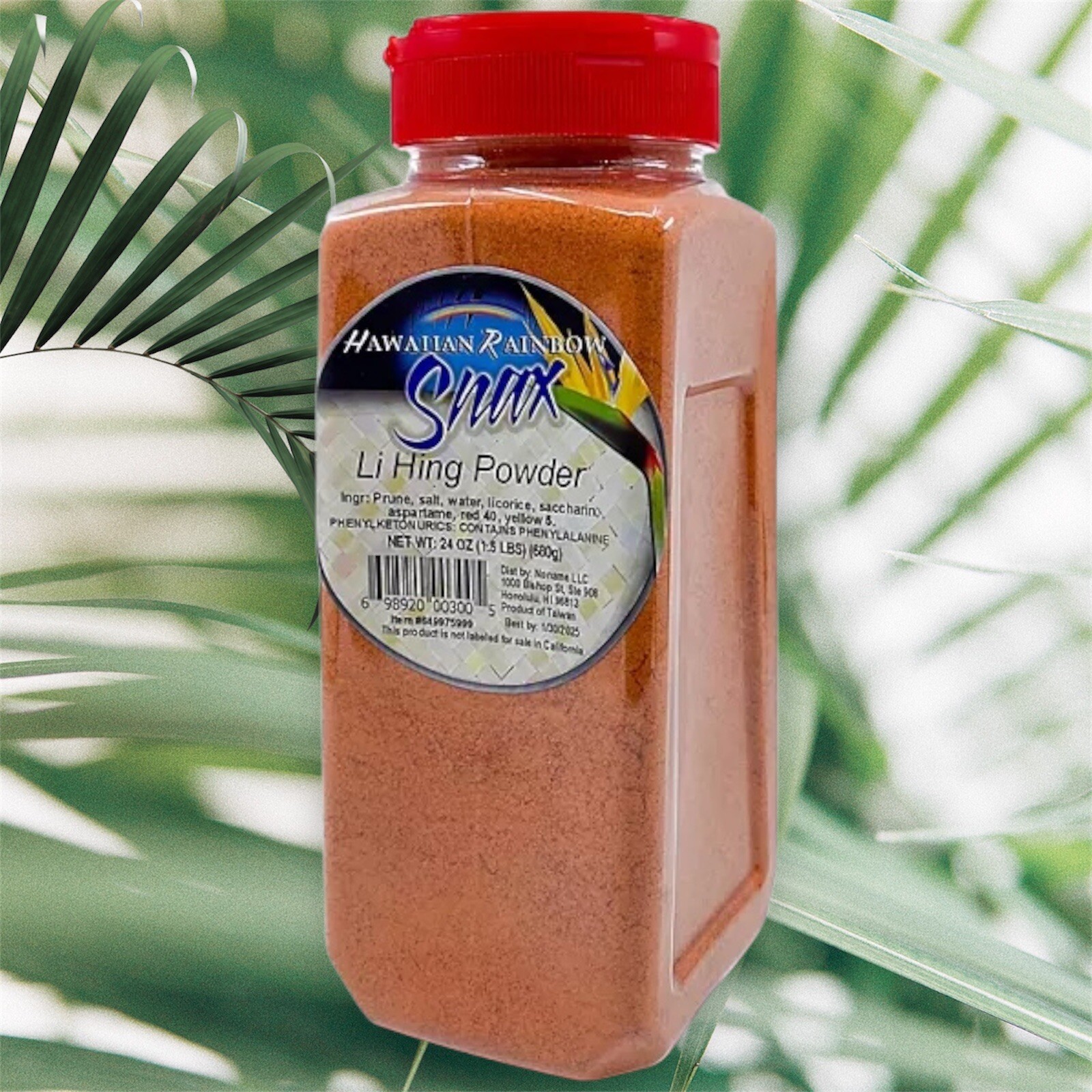 HAWAIIAN RAINBOW SNAX LI HING POWER 24oz/1.5 Lbs