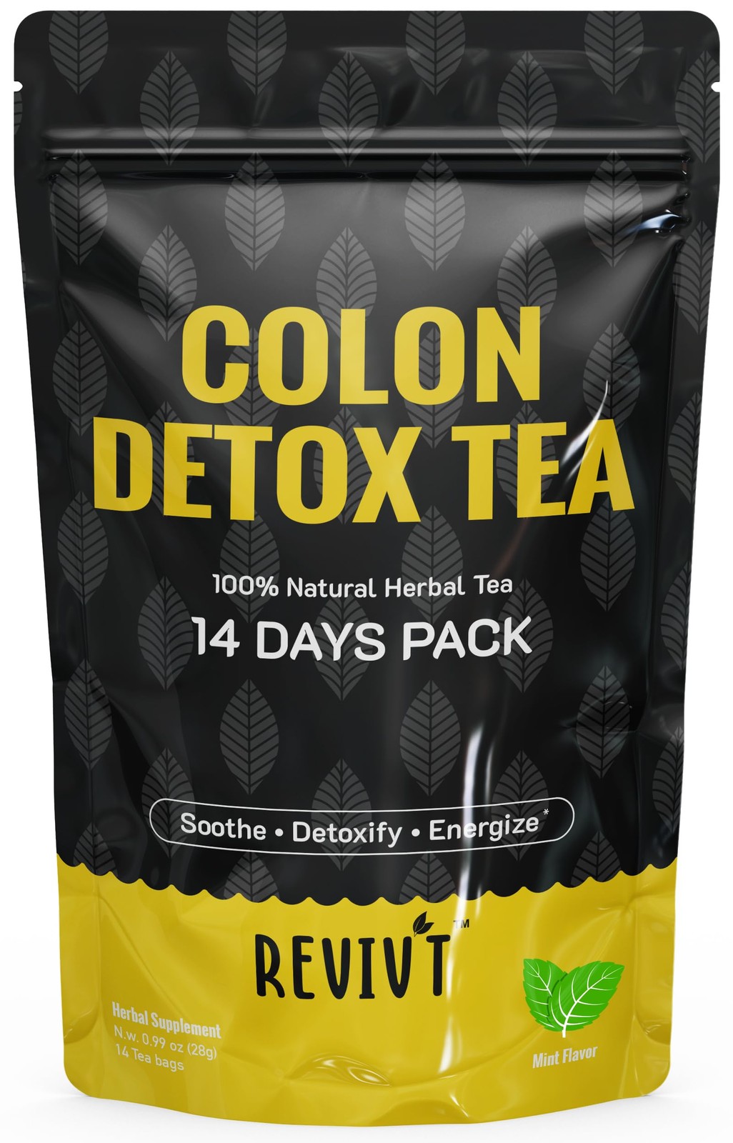 Colon Detox Tea, All Natural Colon Cleanse Tea with Senna, Dandelion, Pepperm…