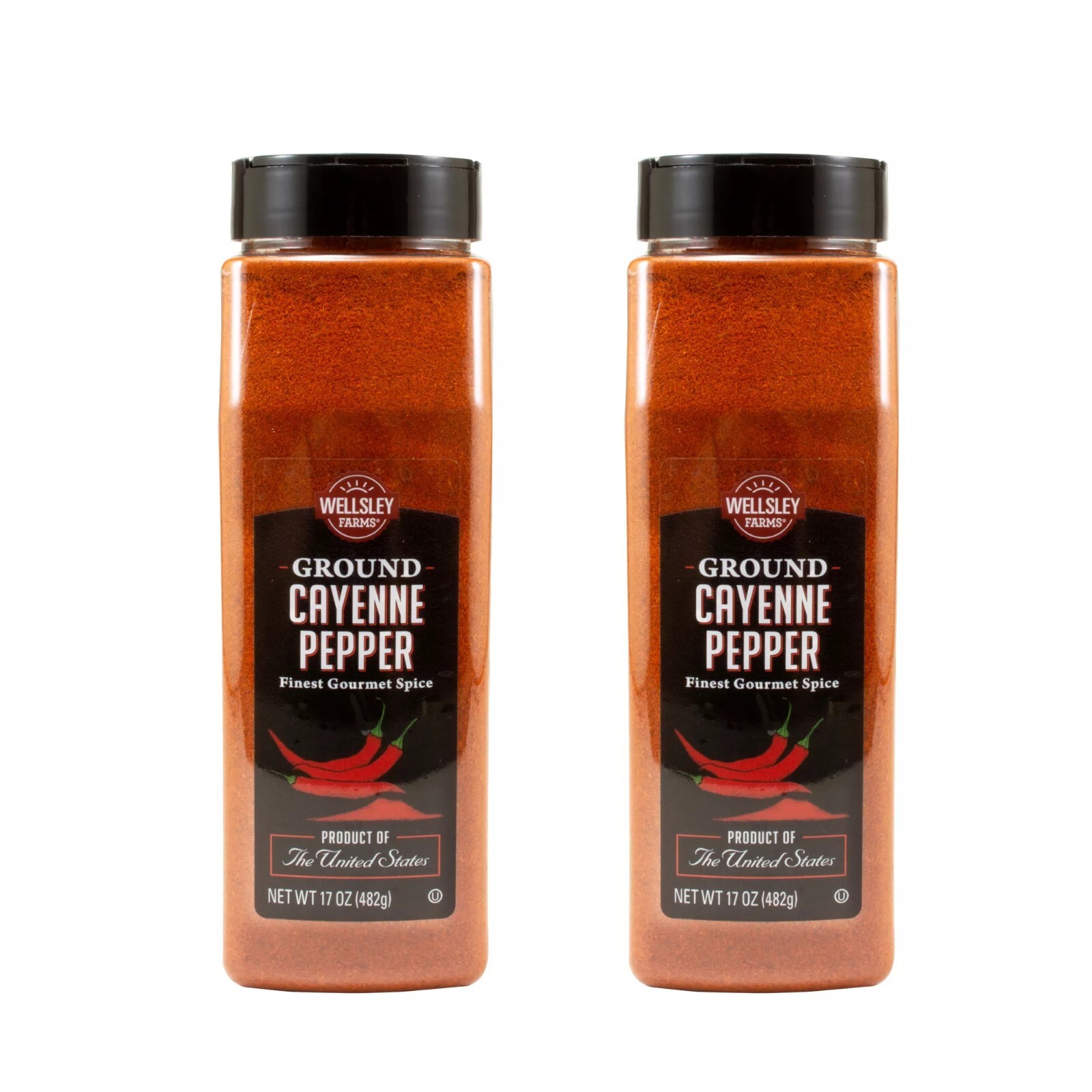 Pack Of 2, Wellsley Farms Ground Cayenne Red Pepper, 17 oz. (Not For California)