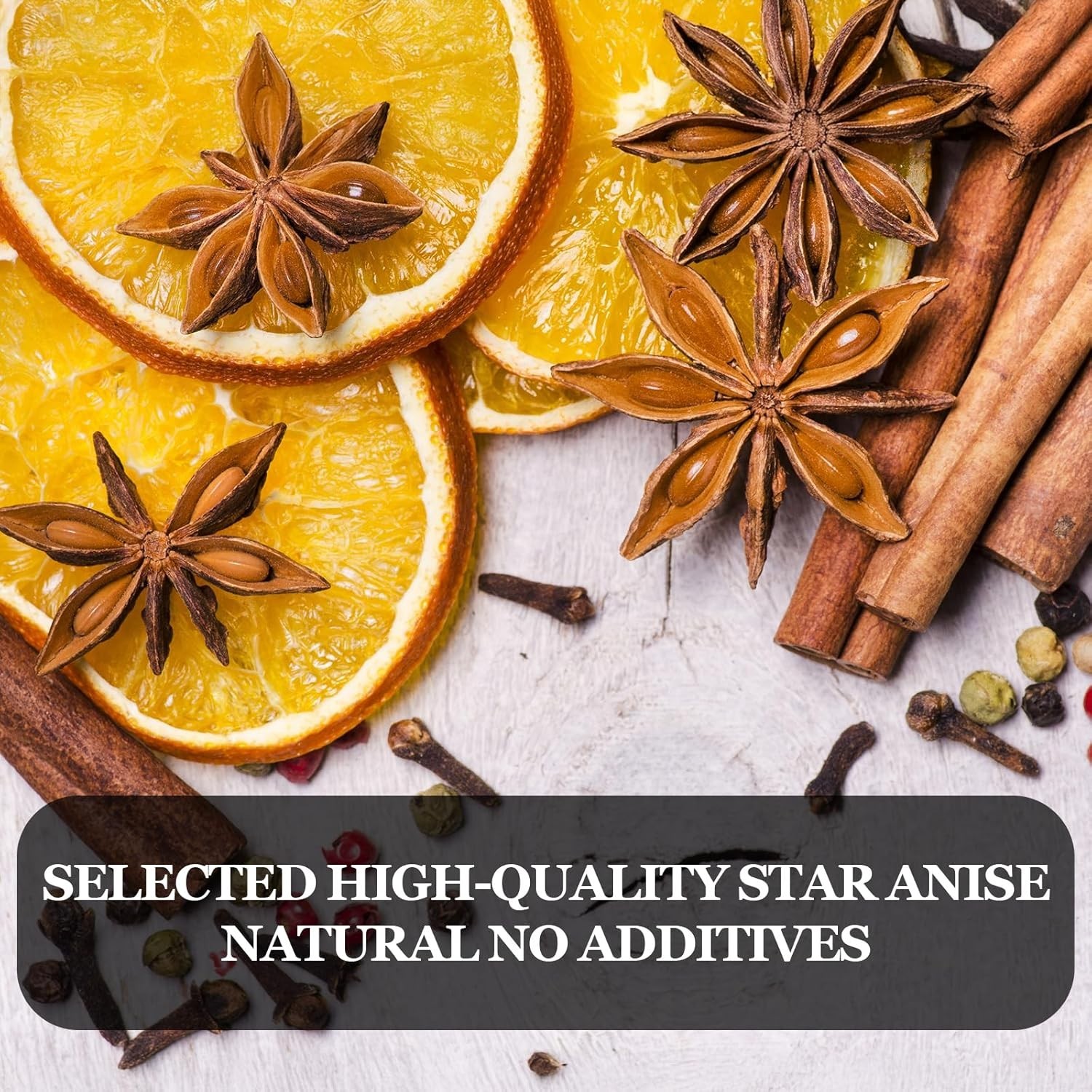 Star Anise Whole 16 Oz for Cooking, Baking, or Brewing Tea, Chinese Star Anise B