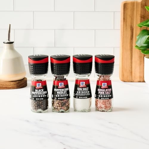 McCormick Salt & Pepper Grinder Variety Pack, 4.62 Ounce (Pack of 1), Black