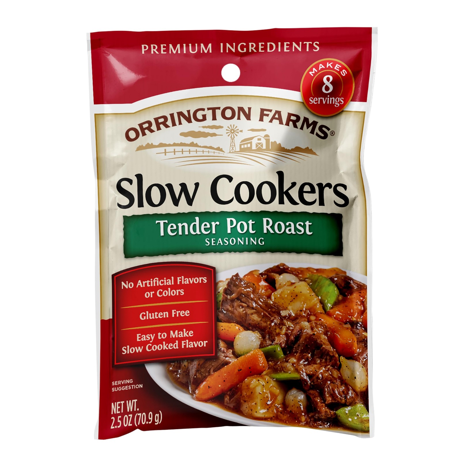 Slow Cookers Seasoning Mix, 2.5 Oz, Tender Pot Roast, Pack of 12 – Gluten Free