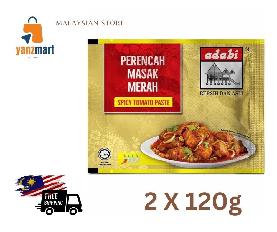 Adabi – Spicy Tomato Cooking Paste (Perencah Masak Merah) 120g x 2 Pcs