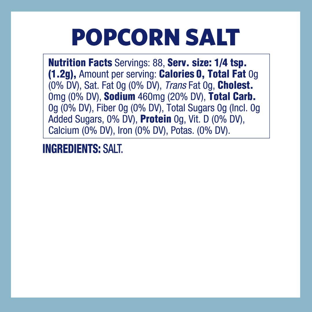 Kernel Season’s Popcorn Seasoning Salt 3.75 Ounce Pack of 6