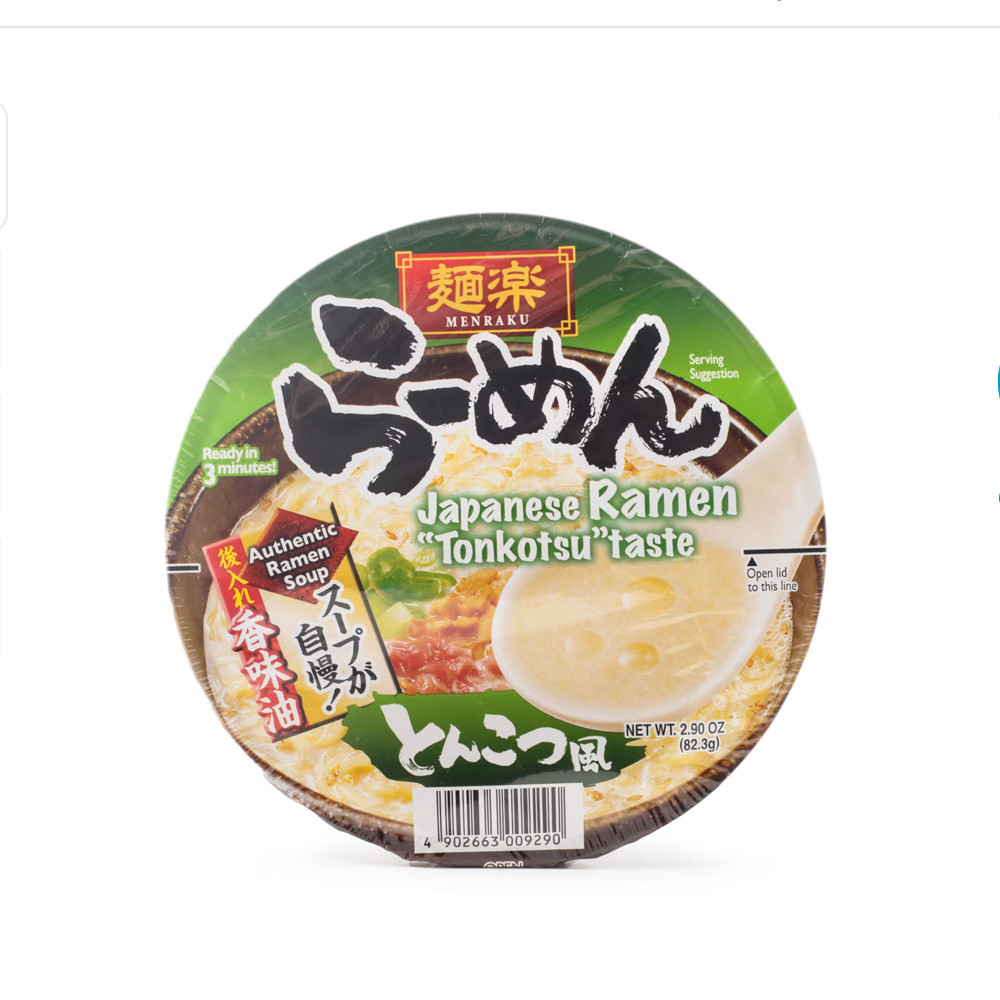 Hikari Menraku Ramen Tonkotsu 2.9 oz (pack of 6)