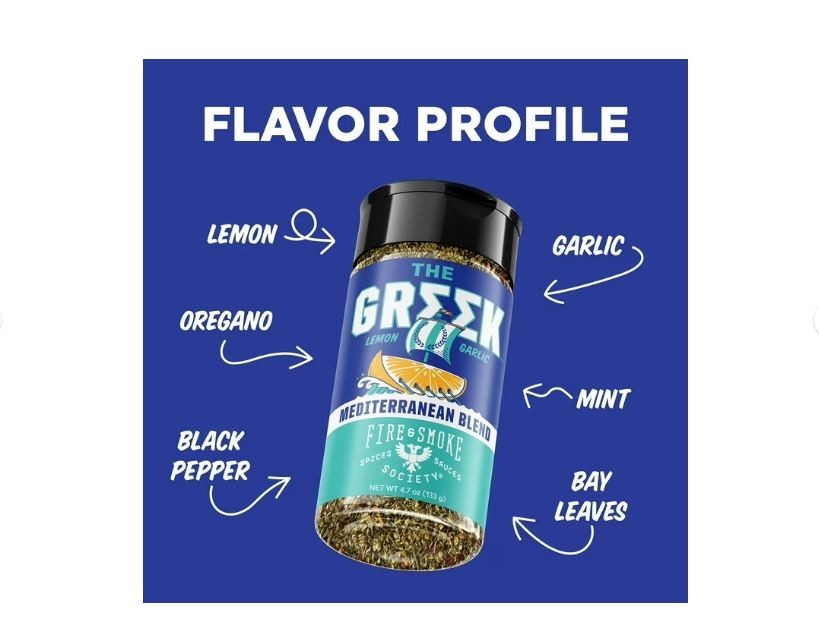 Fire & Smoke Society The Greek Seasoning, 4.7 oz