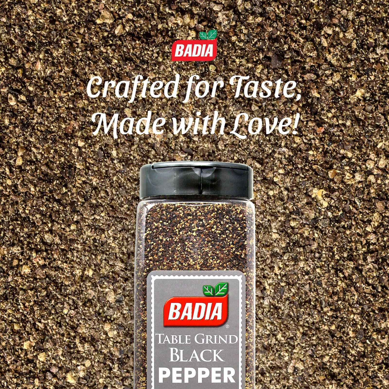 Badia Black Pepper Table Grind, 16 oz – Premium Seasoning for Cooking & Fresh…