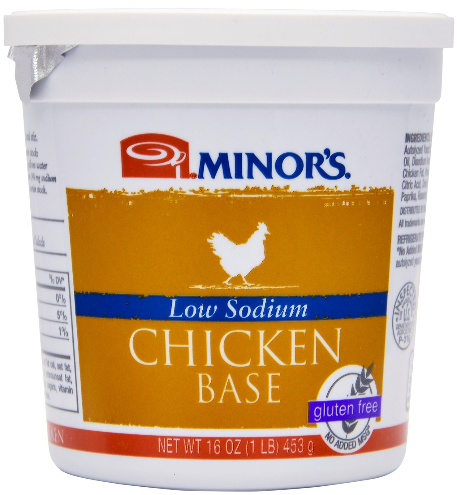 Chicken Base, Low Sodium, 16 Ounce
