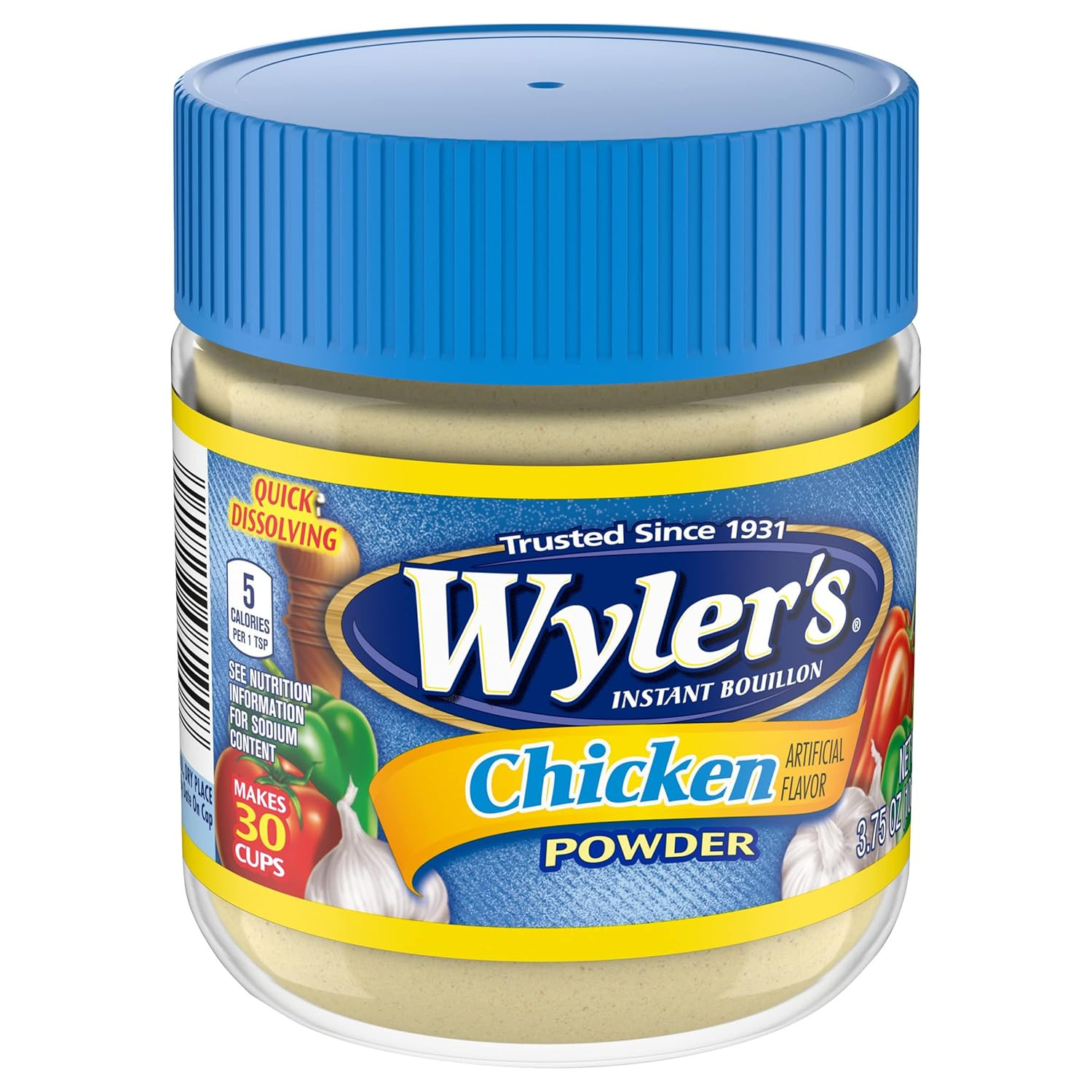 Instant Bouillon Chicken Flavored Powder (3.75 Oz Jar)