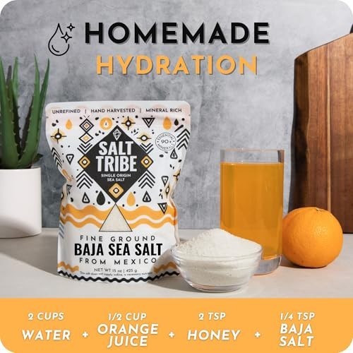 Fine Ground Baja Sea Salt 4 Pounds 90 Trace Minerals Low Sodium Hand Harvested