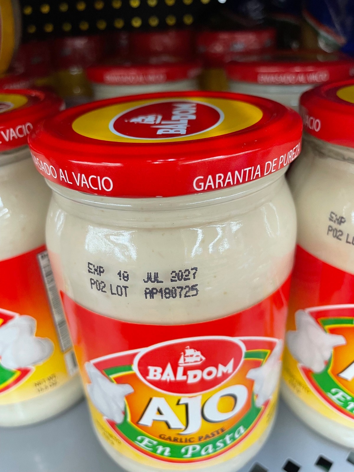 5 Pack Baldom Ajo Garlic Paste 15.5 oz Jars | Dominican Garlic Seasoning Paste