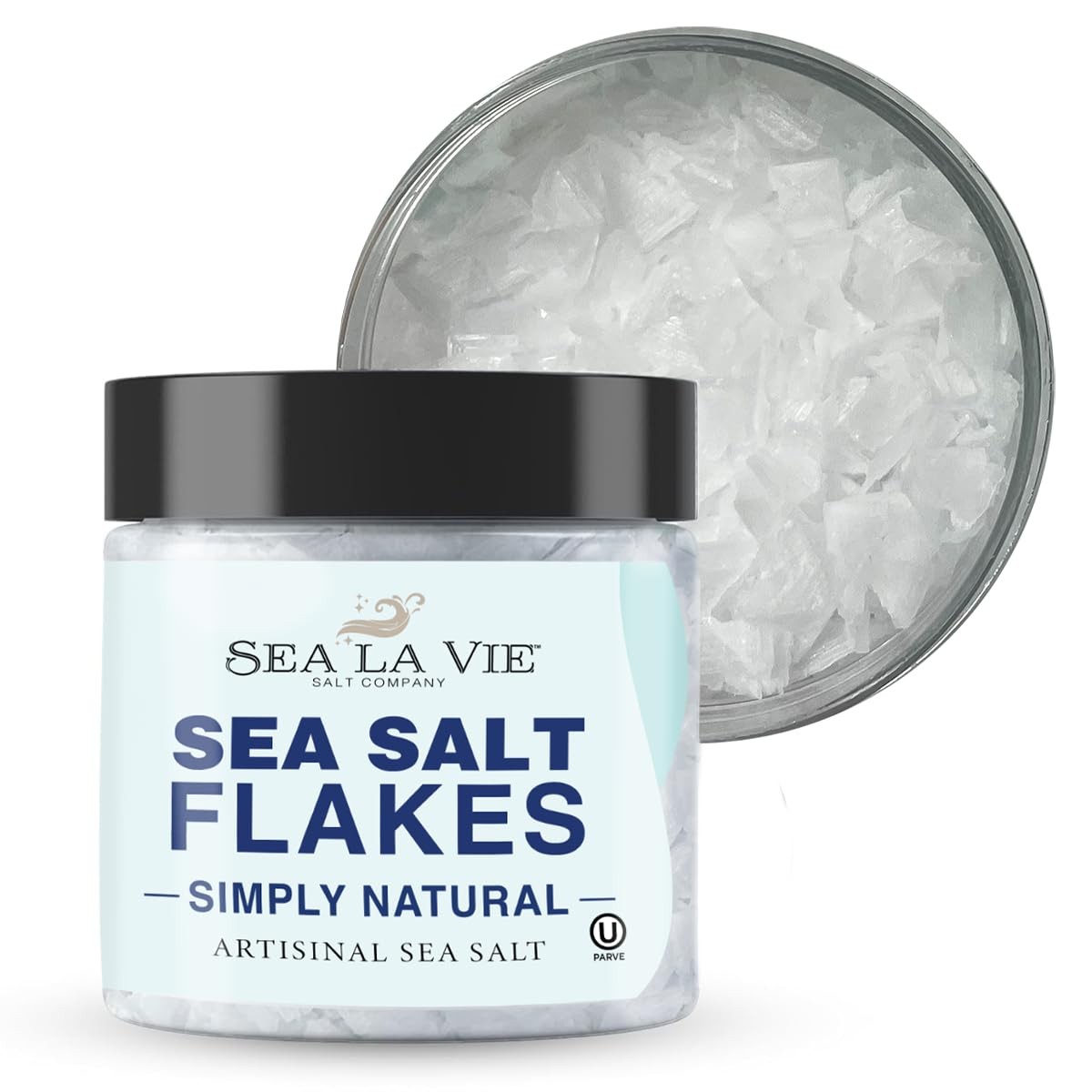 Sea La Vie Salt Flakes, 3.5 Ounces, Pack of 1, Kosher Handcrafted Gourmet Art…