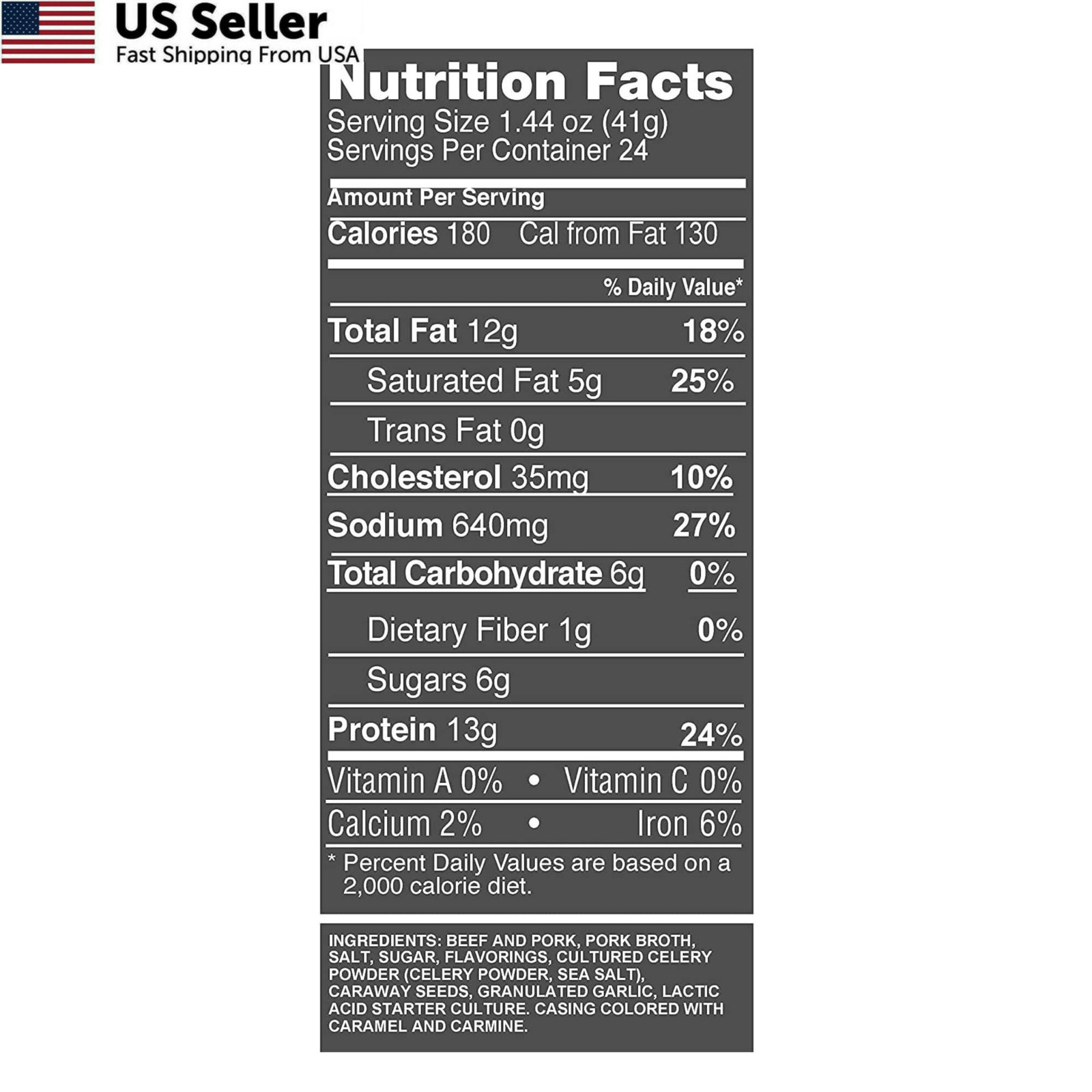 Tillamook Country Smoker Real 1.44 Ounce (Pack of 24), Hunter’s Sausage