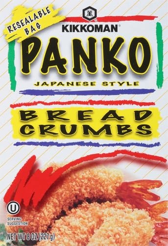 Kikkoman Panko Bread Crumbs 8 Ounce Japanese Style Airy Crispy Coating