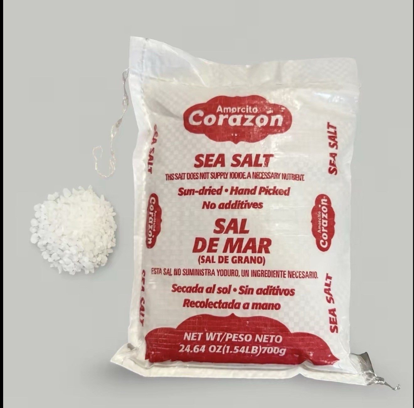 Sea Salt 700g – Sun-Dried Hand Picked No Additives Natural Flavor Seat Salt de