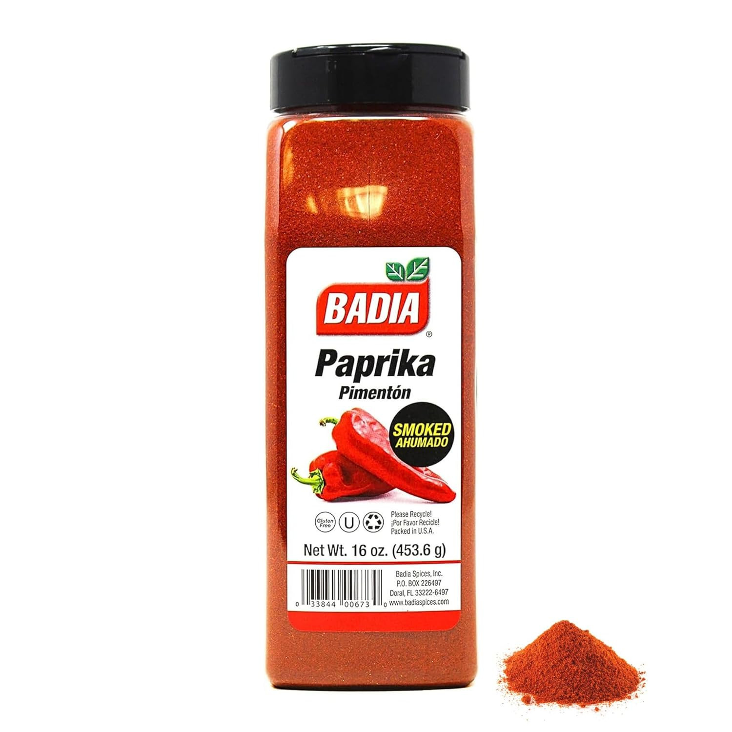 Badia Ground Smoked Red Pepper 1 Pound Ideal for Sausages and Goulash