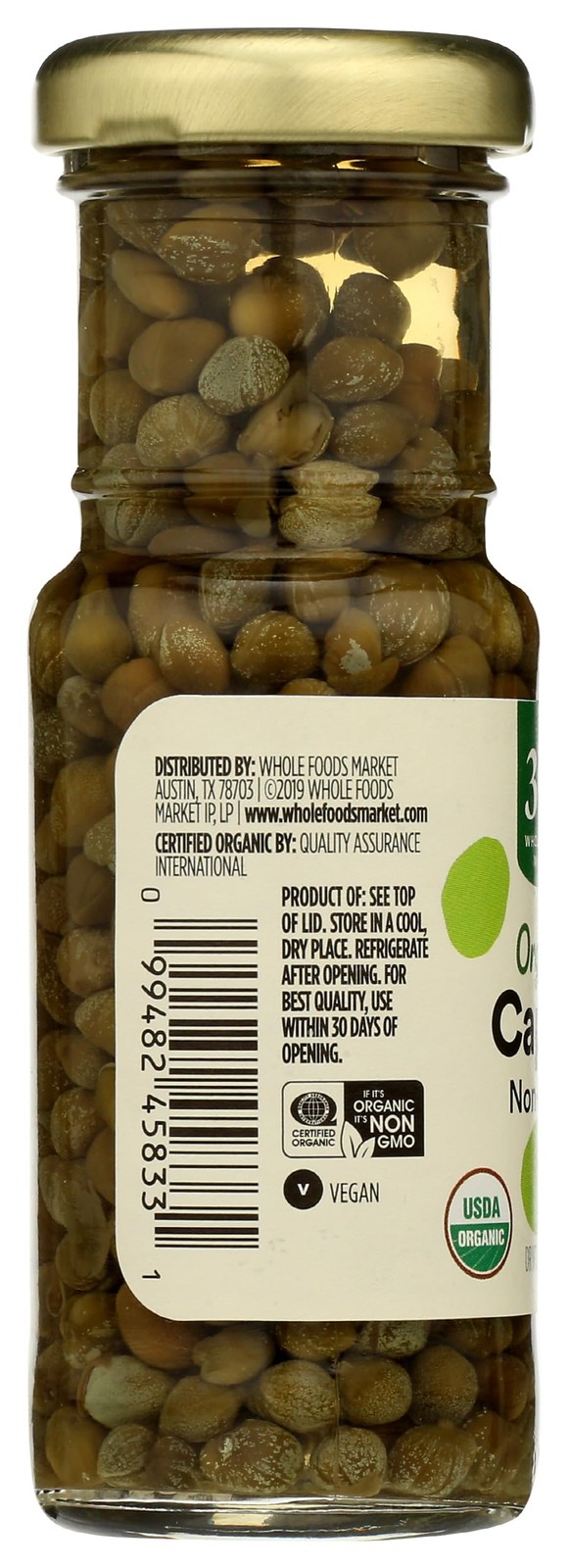 365 by Whole Foods Market, Organic Nonpareil Capers, Non-GMO 2 Ounce