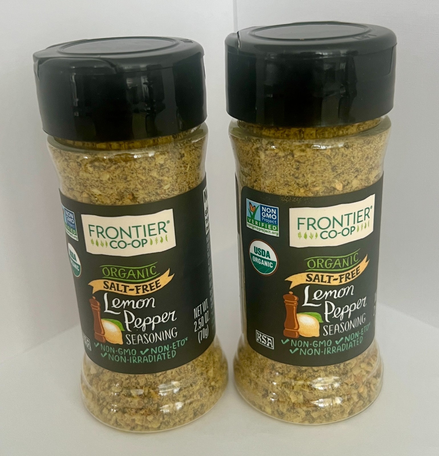 Lemon Pepper Salt Frontier Herb Co. Free 2.5 oz (Pack Of 6)