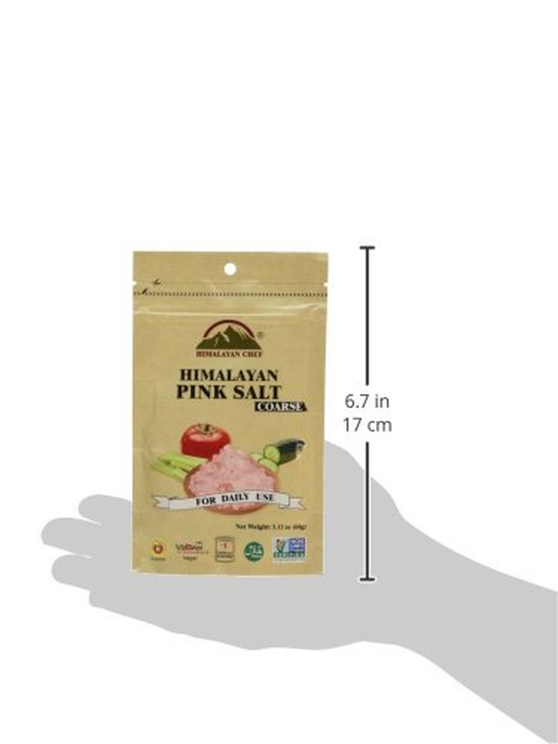 Pink Himalayan Salt Coarse 4 lb (2×2 lb) Resealable Bags Grinder Refill, Cooking