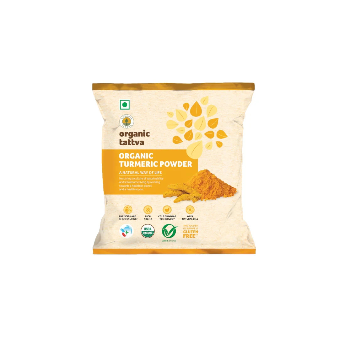 USDA Certified Organic Turmeric Powder Haldi Ground 100g Pure Indian Spice Raw