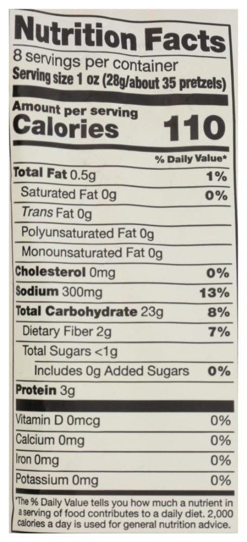 Organic Mini Pretzel Sticks, 8 OZ