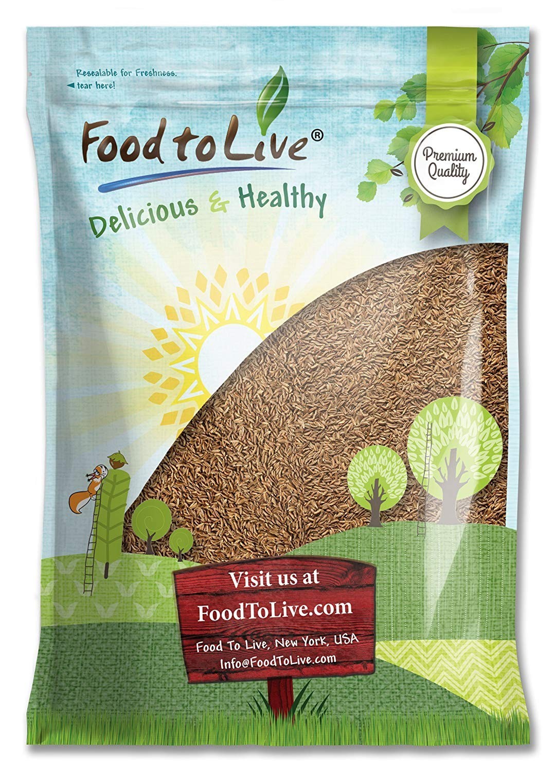 Caraway Seeds – Kosher, Raw, Vegan – by Food To Live