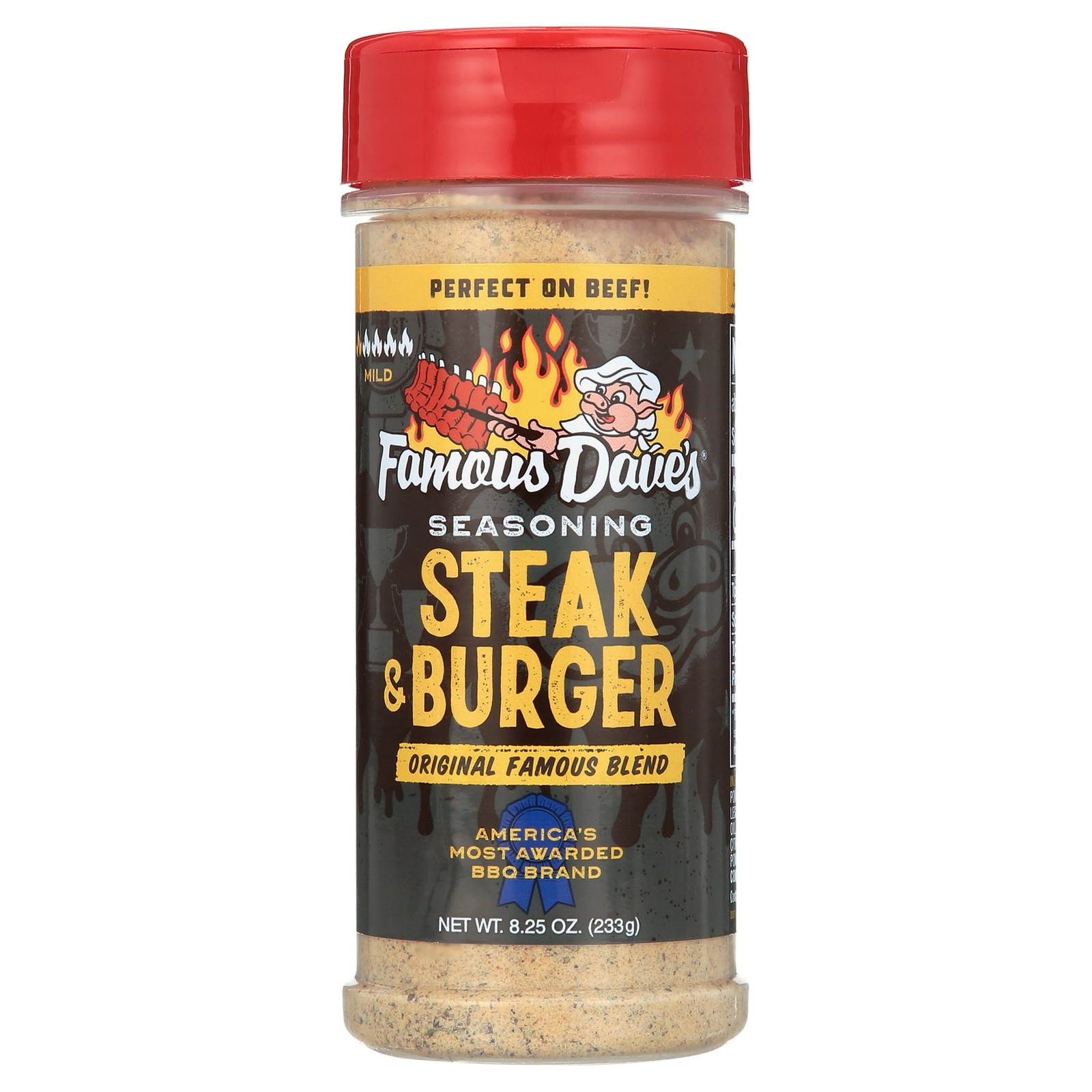 (3 pack) Famous Dave’s Steak & Burger Seasoning 8.25 oz