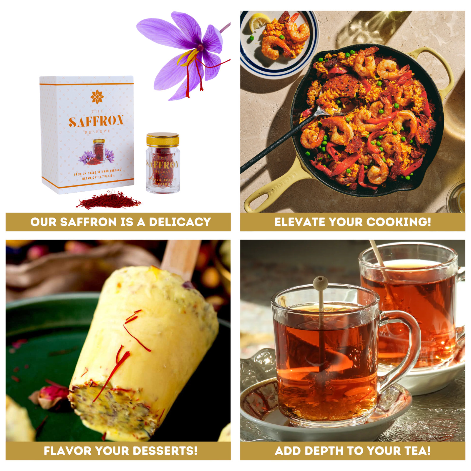 Authentic Saffron, Premium Super Negin A+ Grade Saffron Threads, Organic, Vegan