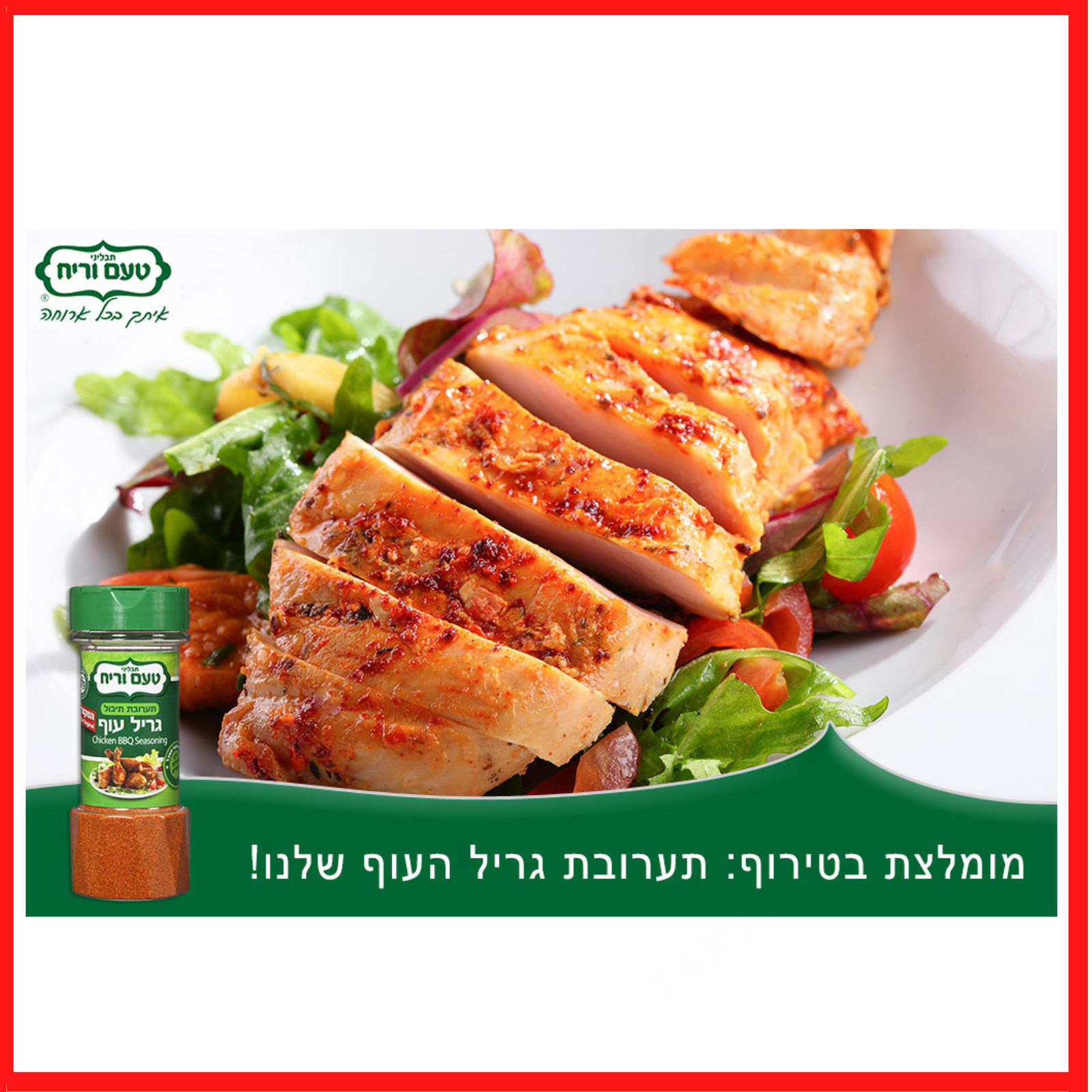 2 PACK 100% Original Israeli Chicken BBQ Seasoning Mixture,KOSHER,4.2oz,120 Gram