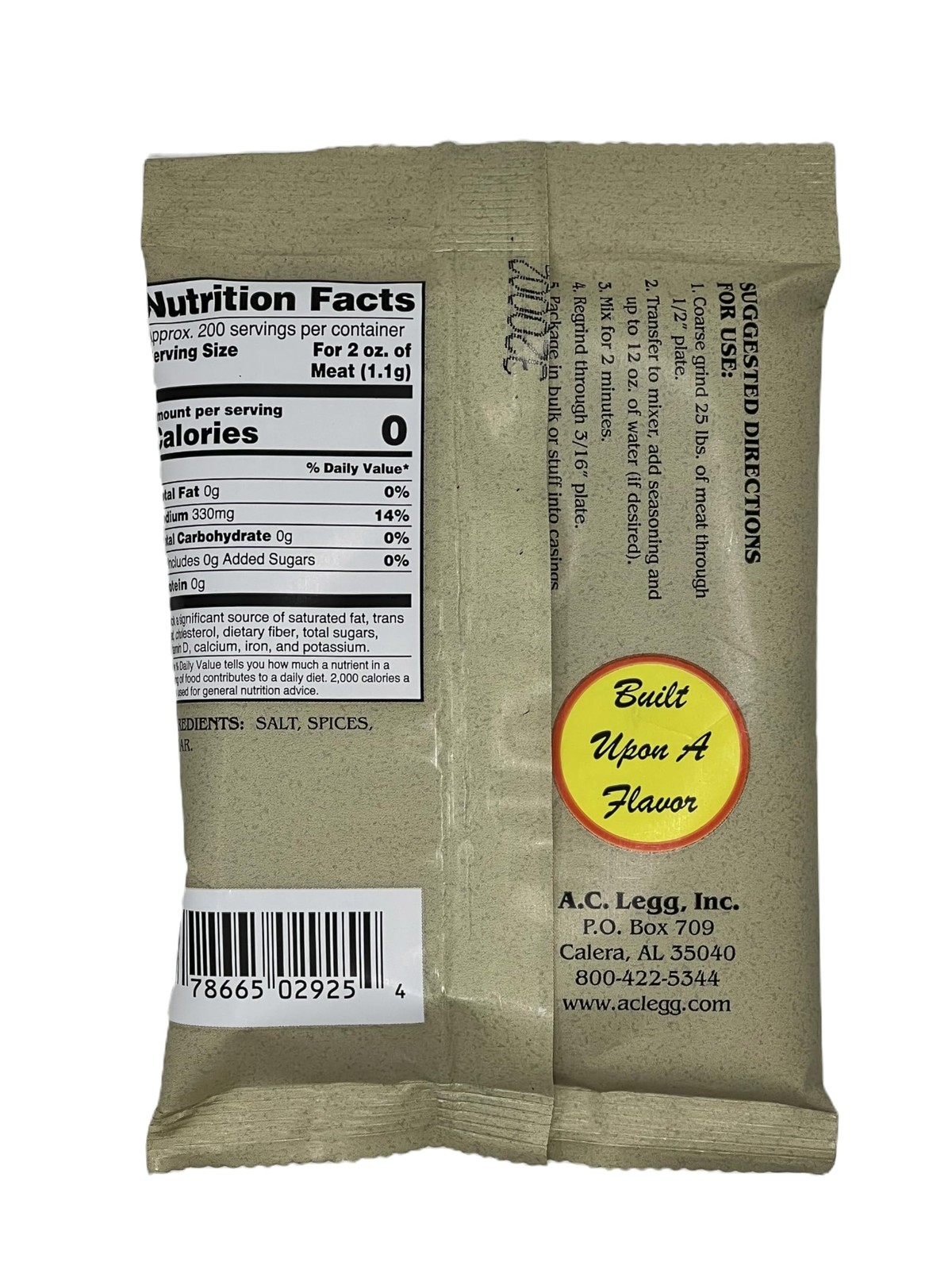 A.C. Legg Old Plantation Seasonings – Blend 29 – Pork 8 Ounce (Pack of 1)