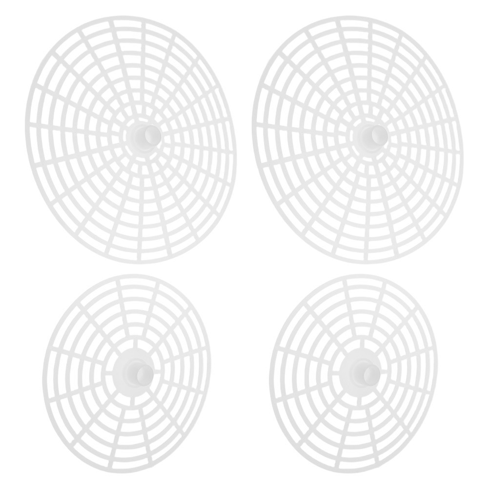 4Pcs White Plastic Jar Weights for Fermenting Vegetables Consistent Pressure