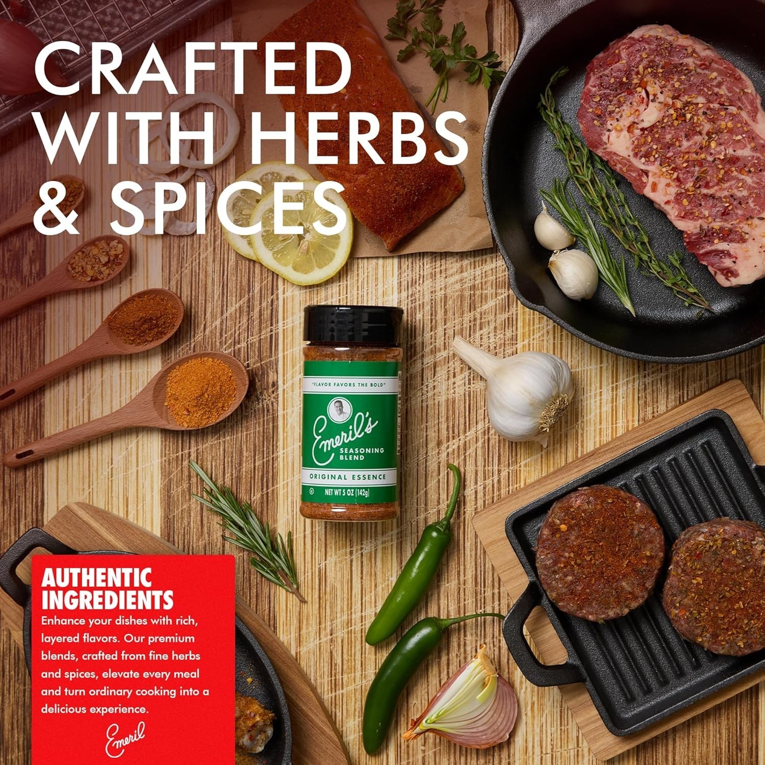 Emeril Lagasse 5 Oz, 3-Pack and 6-Pack Seasoning Blend: Essence, Cajun,