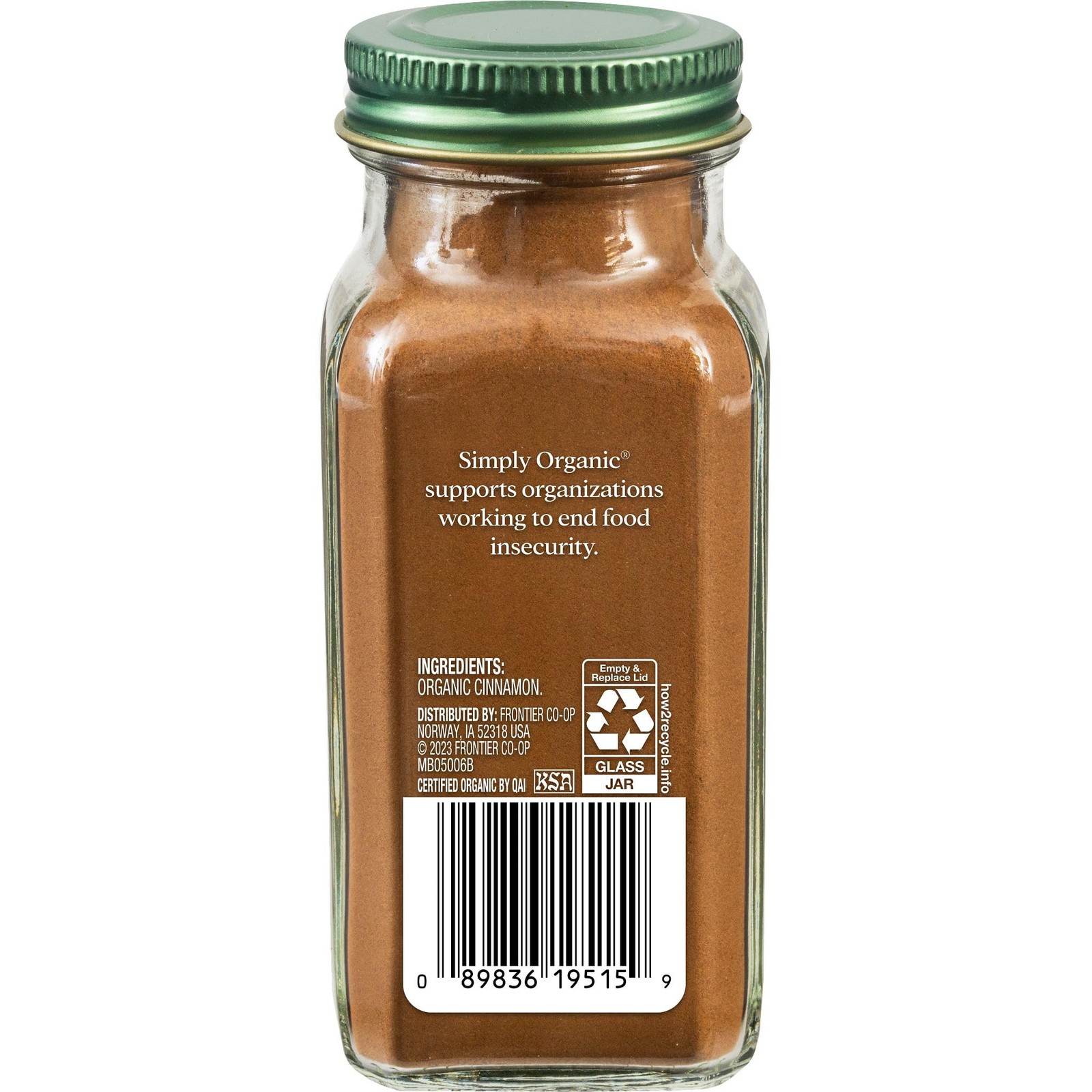Simply Organic Ceylon Ground Cinnamon, 2.08 oz (Pack of 1), No Color