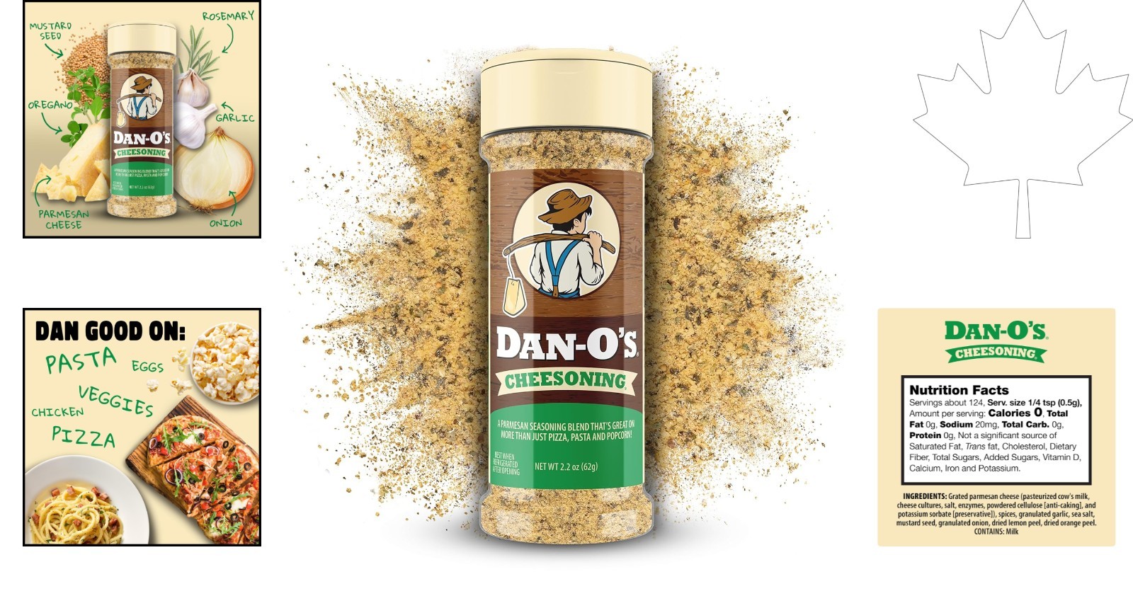 2.2oz Cheesoning Seasoning – Sugar-Free Parmesan Replacement for Delicious Meals