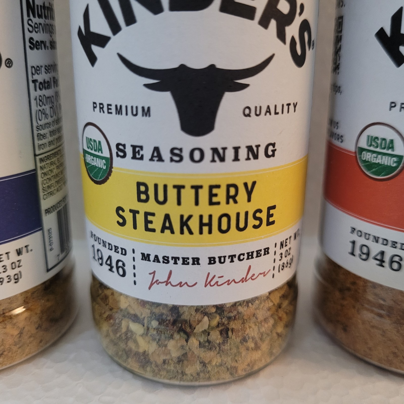 Kinders Organic Seasoning 4 Different Flavors 3oz-3.5oz Flavors In Description