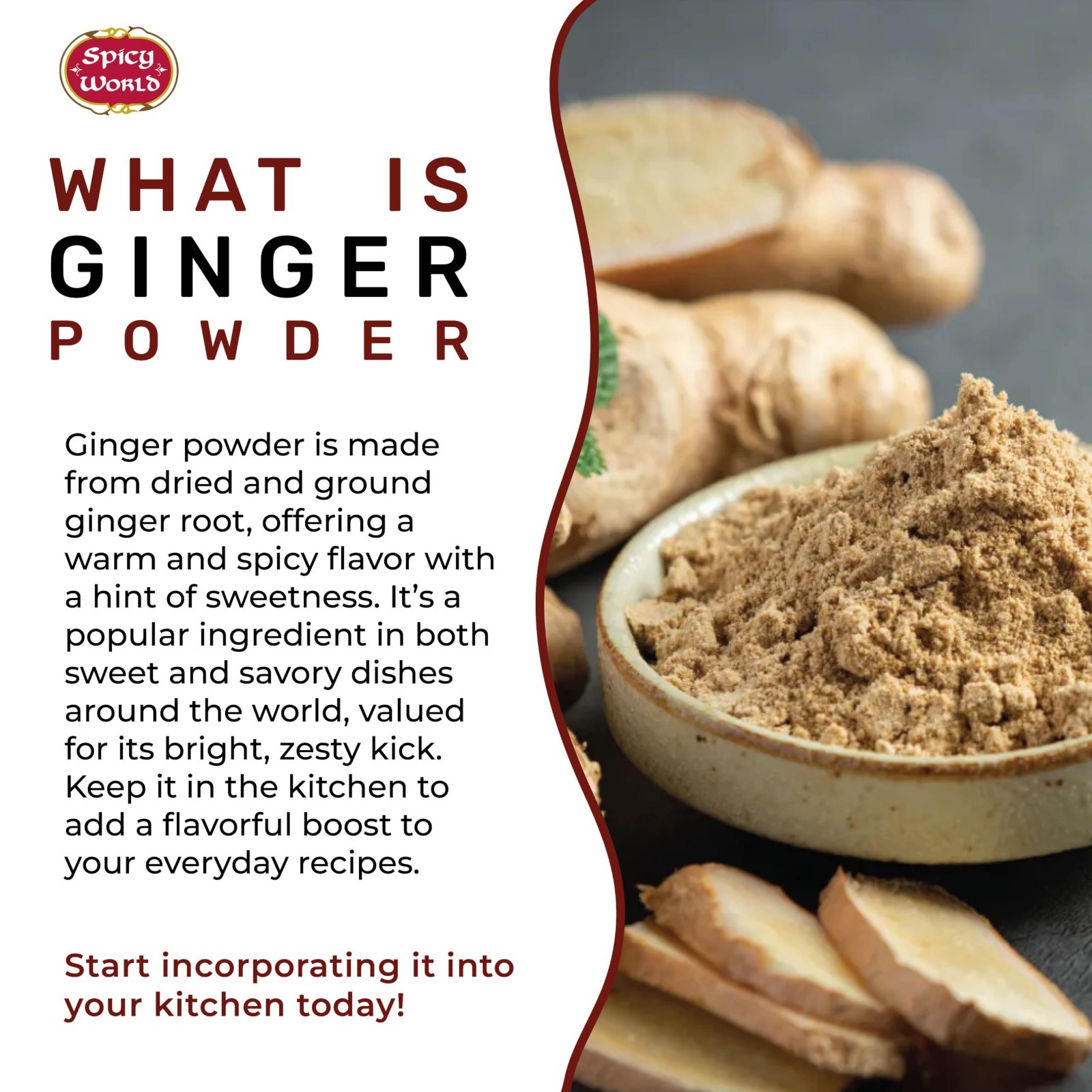 Bulk Ginger Powder 5 LB – Gluten Free Ground Dried Ginger Root for Cooking, Baki
