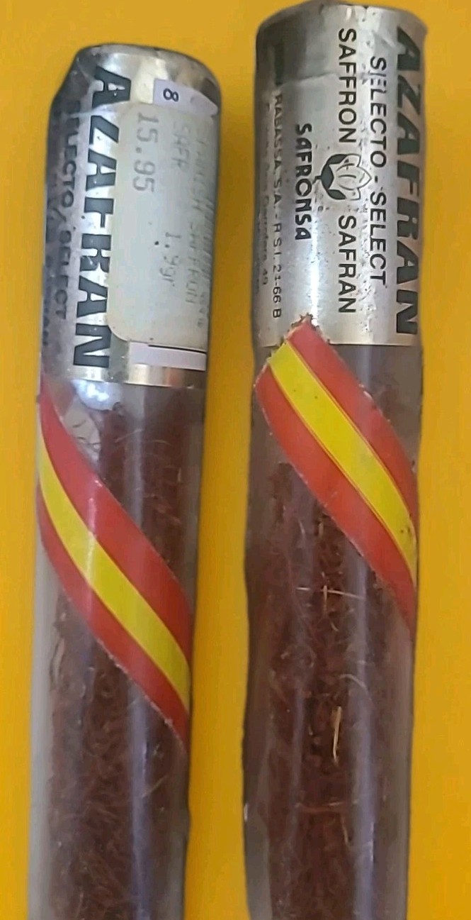 (2) Vintage Spanish Saffron For Decoration