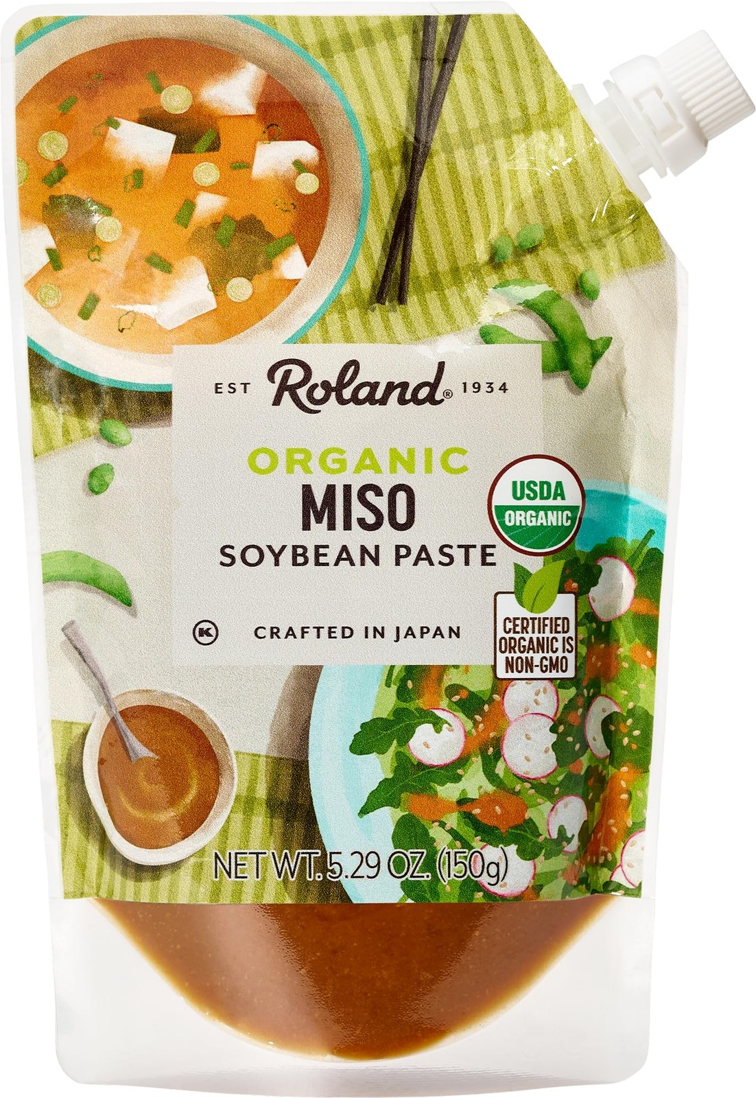 Roland Foods Organic Miso Paste, Specialty Imported 5.29 Ounce (Pack of 1)