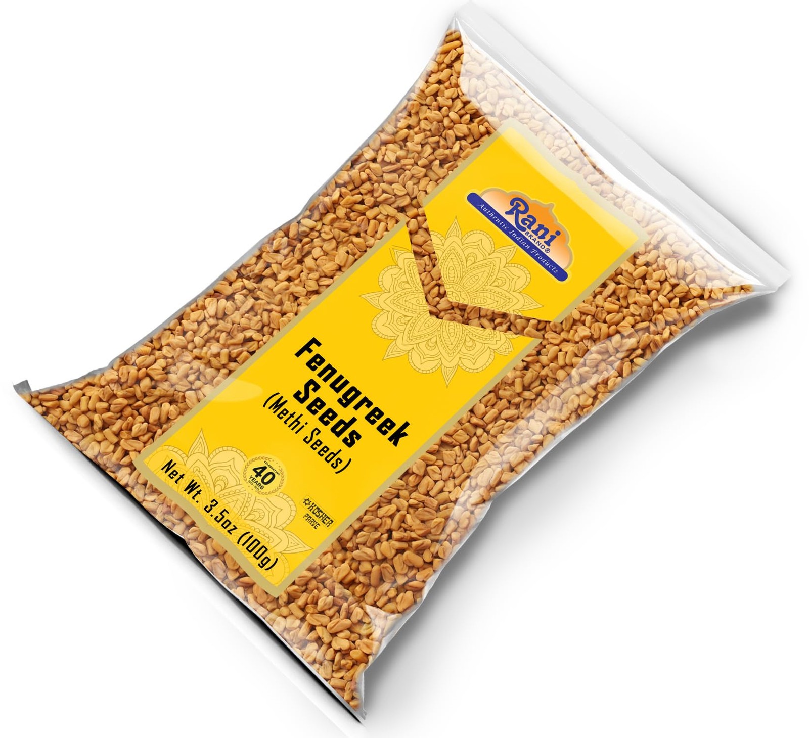 Rani Fenugreek (Methi) Seeds Whole 3.5oz (100g) 3.5 Ounce (Pack of 1)
