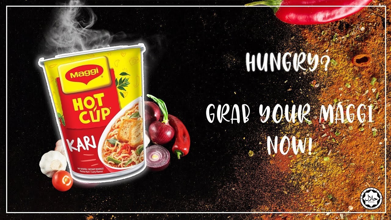 6x 58g Maggi Hot Cup Kari Malaysia Favorite FAST SHIP