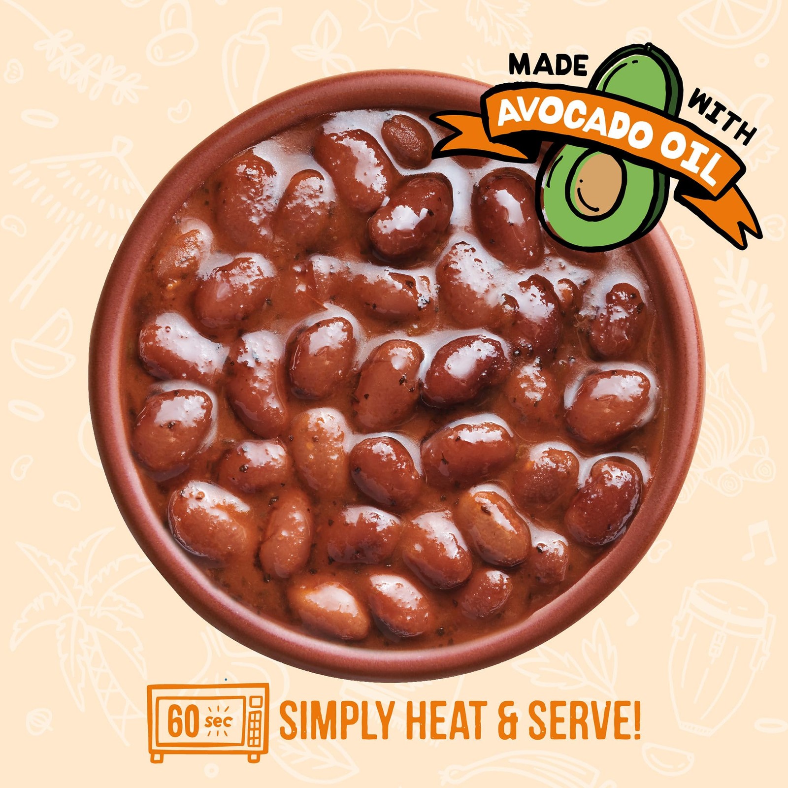 A Dozen Cousins Cowboy Beans Pack of 6 No Refrigeration Required Vegan 80 Char