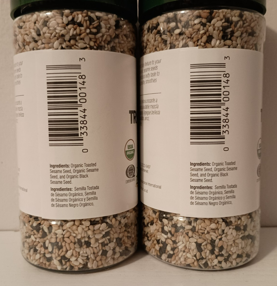 2 Badia® Organic Tricolor Sesame Seeds/Black/White/Toasted/Ajonjoli/Organico